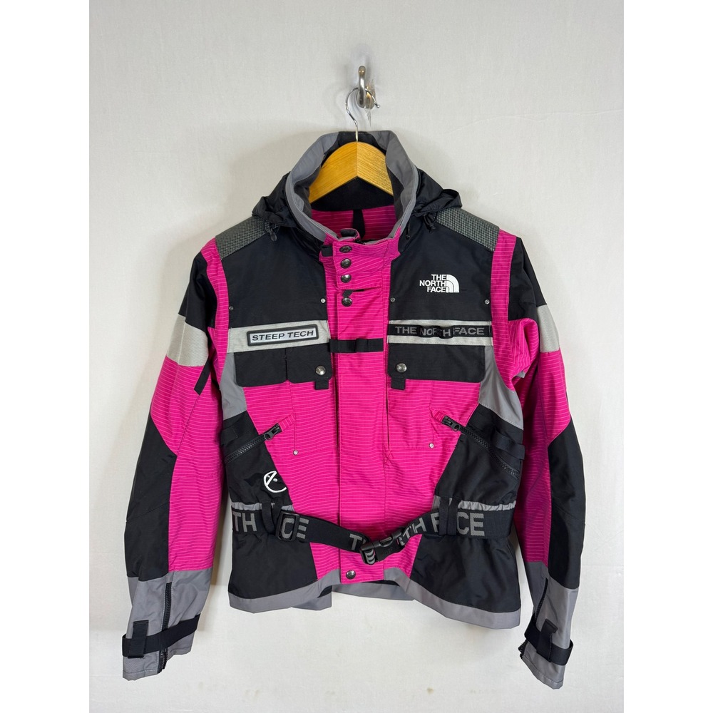 Vintage The North Face Steep Tech Ski Jacket Pink Black Grey APMV Women's M
